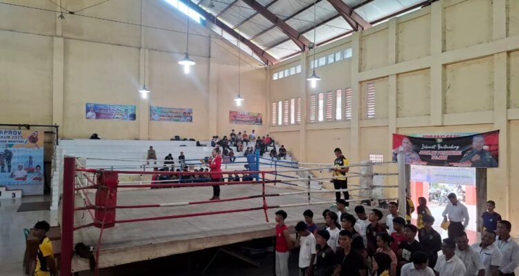 Suasana Kejurprov Muaythai Jambi yang digelar di Kota Baru, Kota Jambi Suasana Kejurprov Muaythai Jambi yang digelar di Kota Baru, Kota Jambi
