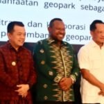 Gubernur Jambi Al Haris saat menghadiri Indonesia's Geopark Leader Forum bertema Building Knowledge for Indonesia's Geopark Development di Jakarta