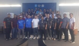 Foto bersama pengurus POBSI Jambi dan pemenang Kejurprov Biliar Jambi tahun 2025