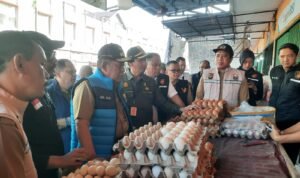 Wakil Gubernur Jambi Abdullah Sani bersama tim Satgas Pangan Provinsi Jambi melakukan pemantauan harga dan ketersediaan bahan pokok (bapok) di Pasar Tradisional Angso Duo
