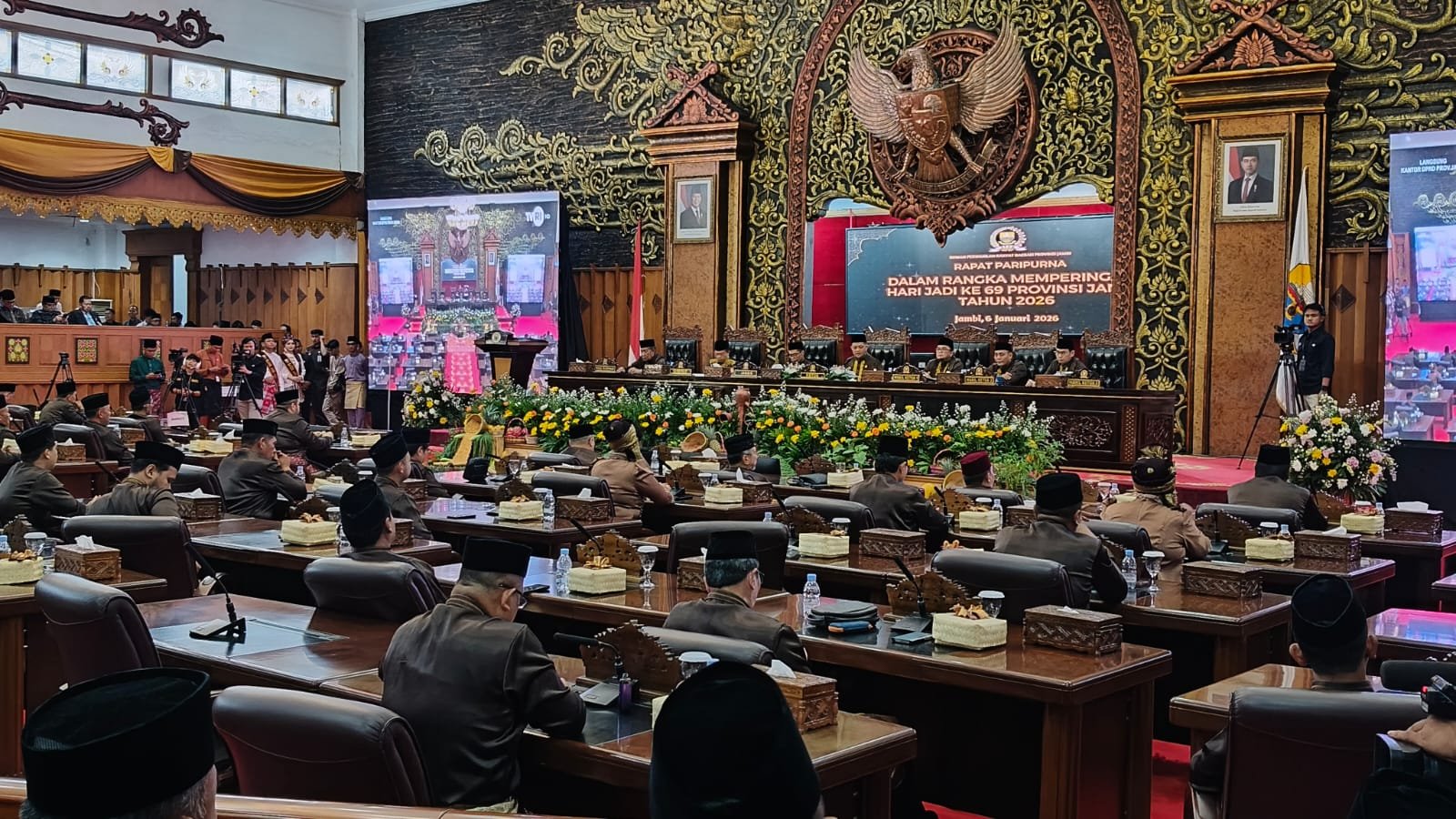 Suasana sidang paripurna HUT ke 69 Provinsi Jambi