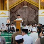 Sambutan Gubernur Jambi Al Haris dalam acara peringatan Isra Mi’raj Nabi Muhammad SAW sekaligus Haul Datuk Paduka Berhala di Masjid Raya Tsamaratul Insan (Islamic Center), Kota Jambi