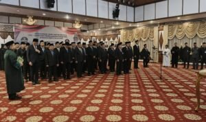Puluhan pejabat eselon II, III dan IV Pemprov Jambi saat dilantik