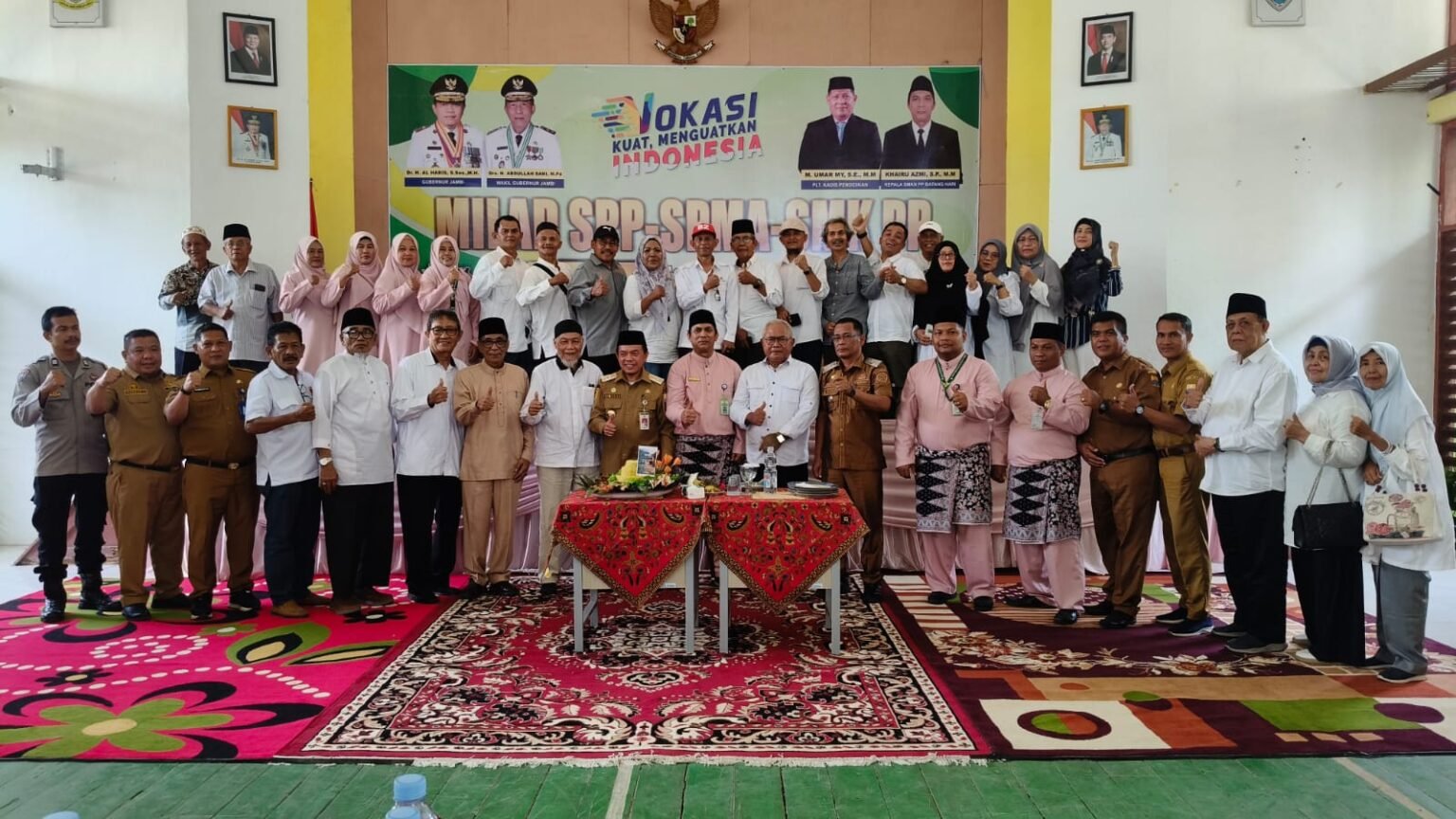 Gubernur Jambi Al Haris saat menghadiri Milad ke-57 SMK PP Batanghari