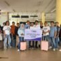 Kontingen SMSI Provinsi Jambi saat bertolak ke Banten untuk mengikuti rangkaian kegiatan HPN 2026