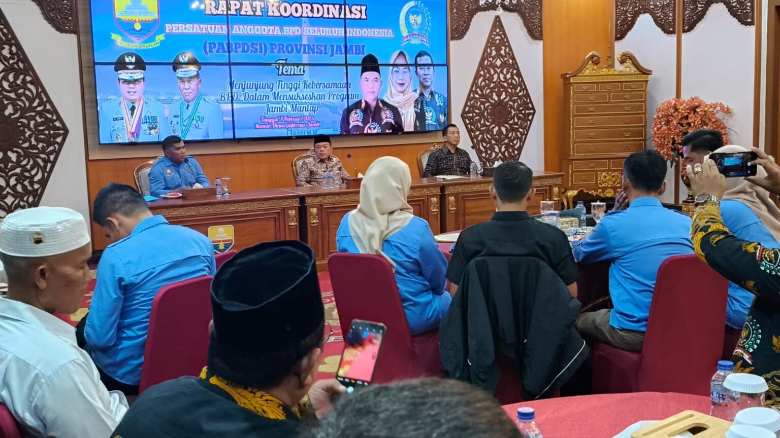 Gubernur Jambi Al Haris menggelar audiensi sekaligus rapat koordinasi bersama PABPDSI Provinsi Jambi