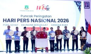 Menteri Koordinator Pemberdayaan Masyarakat Muhaimin Iskandar menghadiri puncak peringatan Hari Pers Nasional (HPN) 2026 di Kota Serang, Provinsi Banten