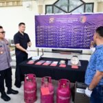 Barang bukti tabung gas yang berhasil diamankan Subdit Indagsi Ditreskrimsus Polda Jambi