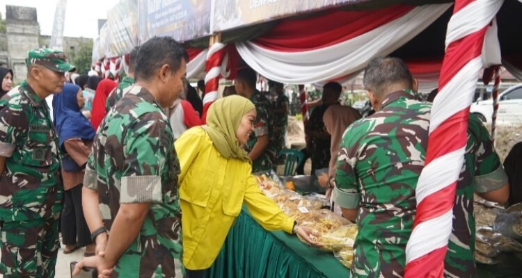 Bazar Ramadhan TNI yang digelar Korem 042/Gapu Jambi dalam rangka membantu masyarakat memenuhi kebutuhan pokok selama Ramadhan sekaligus menyambut Hari Raya Idul Fitri 1447 Hijriah