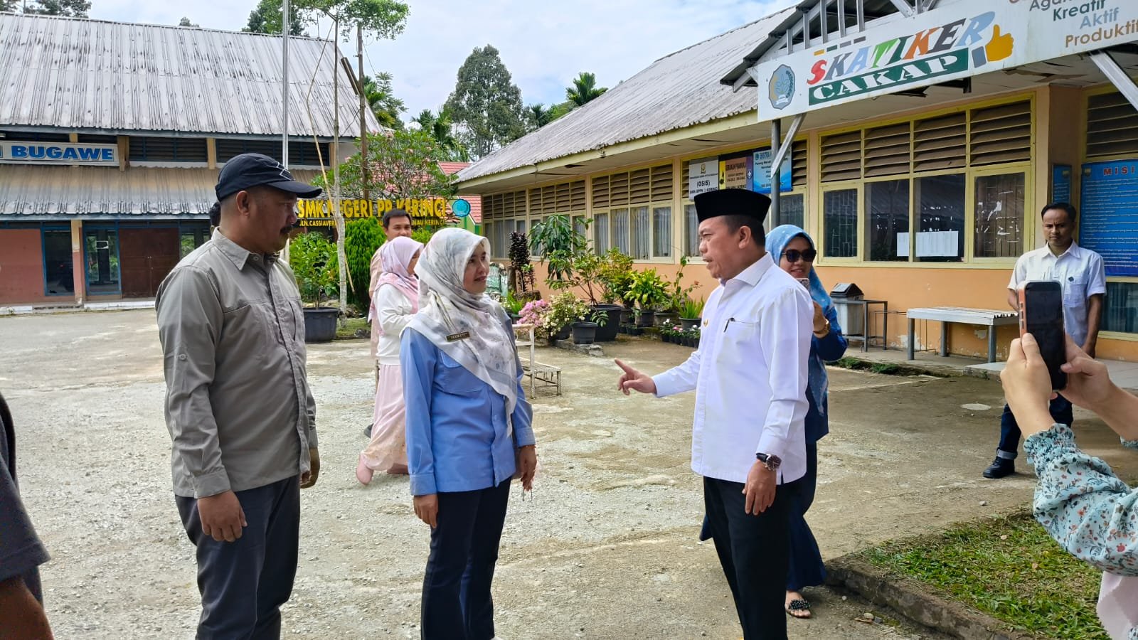al haris tinjau smk pp 3 kerinci