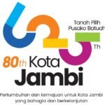 Logo peringatan Hari Jadi ke-625 Tanah Pilih Pusako Batuah serta HUT Pemerintah Kota Jambi ke-80 tahun 2026