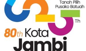 Logo peringatan Hari Jadi ke-625 Tanah Pilih Pusako Batuah serta HUT Pemerintah Kota Jambi ke-80 tahun 2026