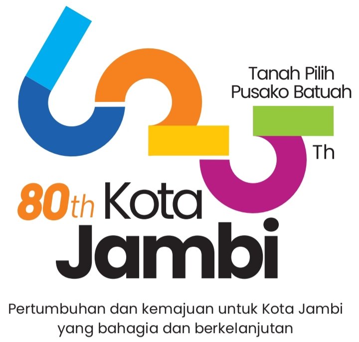Logo peringatan Hari Jadi ke-625 Tanah Pilih Pusako Batuah serta HUT Pemerintah Kota Jambi ke-80 tahun 2026