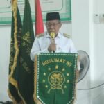 Wakil Gubernur Jambi Abdullah Sani saat menghadiri Halal Bihalal sekaligus Hari Lahir ke-80 Muslimat Nahdlatul Ulama Tahun 2026