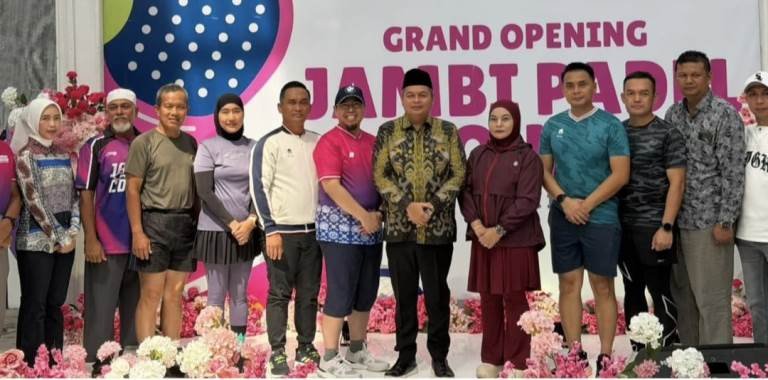 faried resmikan jambi padel