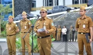 maulana apel pasca lebaran Pimpin Apel Pasca Libur Lebaran