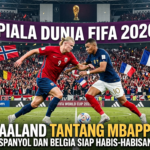 ilustrasi laga halland vs mbape piala dunia 2026