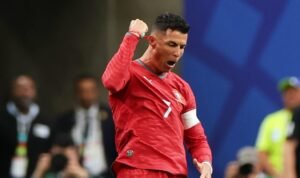 selebrasi cristiano ronaldo saat mencetak gol ke gawang uzbekistan di piala dunia 2026