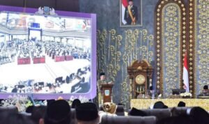 maulana hut ke 80 kota jambi Wali Kota Maulana sampaikan capaian kinerja di sidang paripurna istimewa HUT ke 80 Kota Jambi