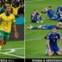 selebrasi pemain timnas afrika selatan setelah cetak sejarah lolos babak 32 besar piala dunia 2026 hari ini