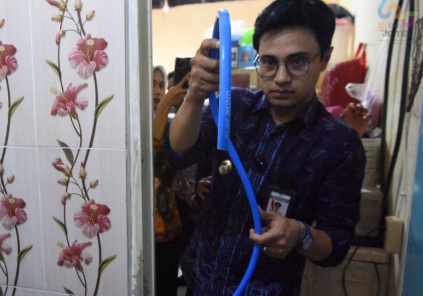 Wawako Diza menyambangi permukiman warga di RT 13 Kelurahan Kenali Asam